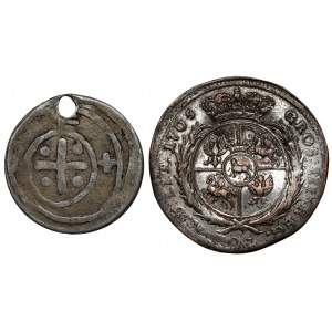 FORMER FALSEFICTS - Mieszko II's denarius and the trial troy 1765 SAP.