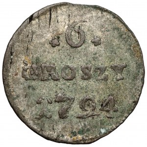 Poniatowski, 6 pennies 1794