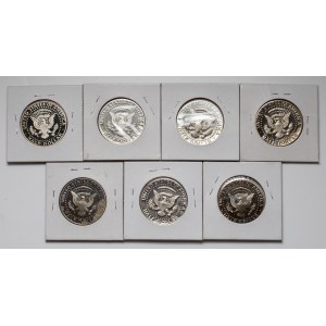 USA, 1/2 Dollar 1982-2017 - einschließlich SILBER, Satz (7Stück)