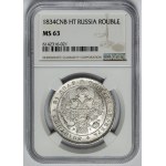 Russland, Nikolaus I., Rubel 1834 НГ, St. Petersburg