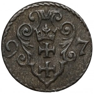 Sigismund III Vasa, Denarius of Gdansk 1597