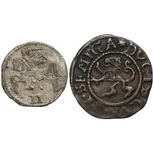 Kurlandia, Two-dollar 1579 and Shelag 1576, Mitava (2pc)