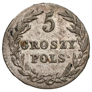 5 groszy polskich 1816 IB