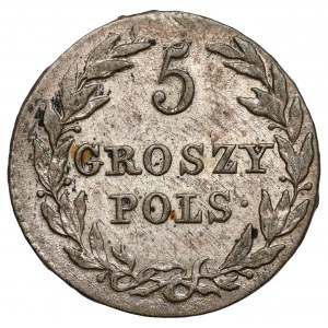 5 Polish pennies 1816 IB