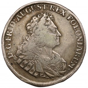 August II. der Starke, Gulden (2/3 Taler) 1729 IGS - selten