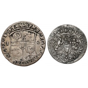 Jan III Sobieski, Ort 1684 i Szóstak 1680 (2szt)