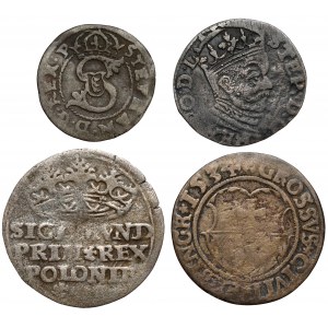 Sigismund I. und Stefan Batory, vom Schekel zum Trojak 1528-1585 (4pc)