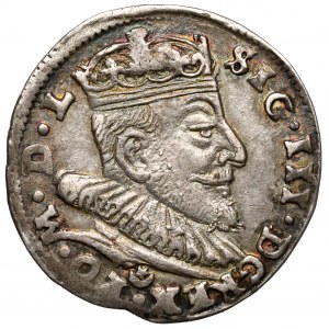 Zygmunt III Waza, Trojak Wilno 1590 - Leliwa