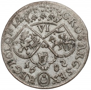 Jan III Sobieski, Szóstak Kraków 1682 - w koronie