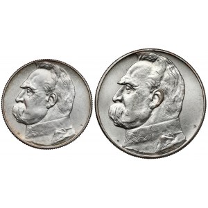 Pilsudski 5 and 10 gold 1938 (2pcs)