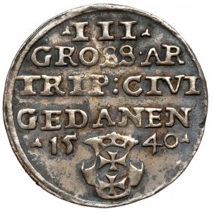 Sigismund I. der Alte, Trojak Danzig 1540