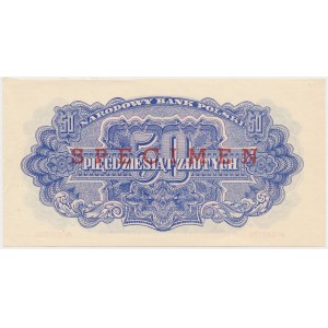 50 zloty 1944 ...owe - SPECIMEN imprint / 25 years of NBP