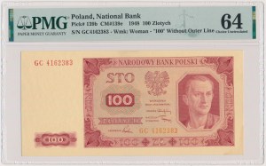 100 złotych 1948 - GC - bez ramki