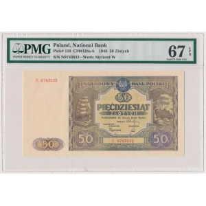50 zloty 1946 - large letter