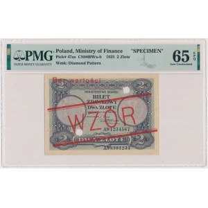 2 złote 1925 - WZÓR - z perforacją