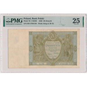 20 złotych 1929 - Ser.DD.