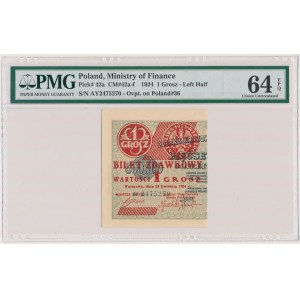 1 penny 1924 - AY - left half