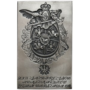 SILVER Stanislaw August Poniatowski plaque - 22nd PTAiN congress