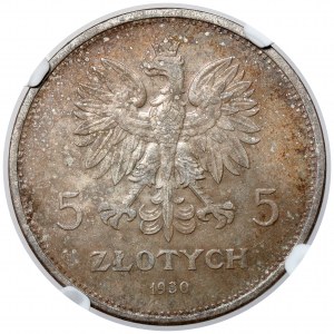 Sztandar 5 złotych 1930 - piękny