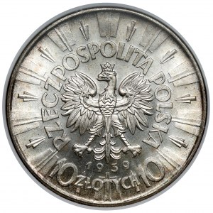 Piłsudski 10 złotych 1939