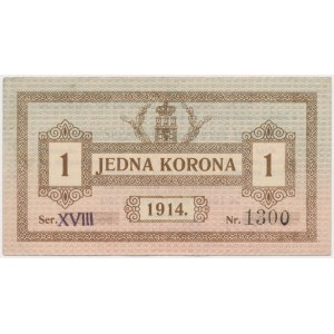 Lwów, 1 korona 1914 Ser.XVIII