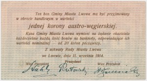 Lwów, 1 korona 1914 Ser.XVIII