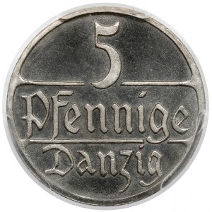 Danzig, 5. Fenig 1923 - LUSTRY-Briefmarke