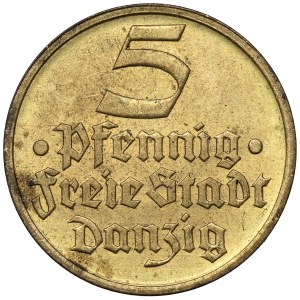 Gdansk, 5 fenig 1932 Flunder