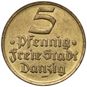 Gdansk, 5 fenig 1932 Flunder