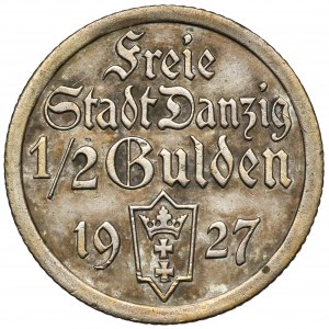 Wolne Miasto Gdańsk, 1/2 guldena 1927