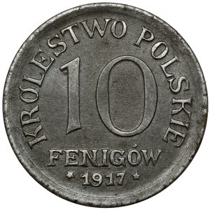 Königreich Polen, 10 fenig 1917