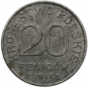 Królestwo Polskie, 20 fenigów 1917
