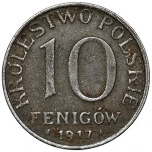 Królestwo Polskie, 10 fenigów 1917 NBO