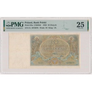 10 Zloty 1926 - Ser.CI - Stückelung im Wasserzeichen