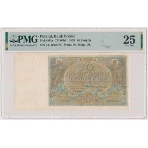 10 zloty 1926 - Ser.CI - denomination in watermark