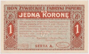 Żywiec, Fabryka Papieru, 1 korona (1919)