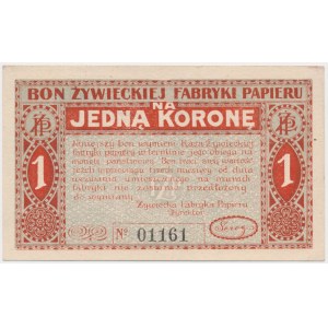 Zywiec, Papierfabrik, 1 Krone (1919)