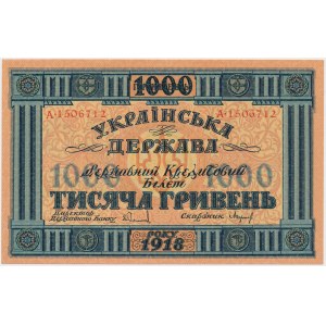Ukraine, 1.000 Griwna 1918