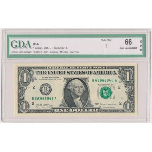 USA, 1 Dollar 2017 - Radarnummer - 66966966