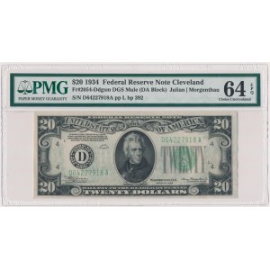 USA, 20 Dollars 1934