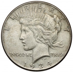 USA, Dollar 1934 - Friedensdollar