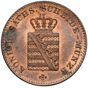 Sachsen, Friedrich August II, 3 pfennig 1837-G