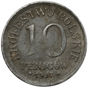 Królestwo Polskie, 10 fenigów 1917