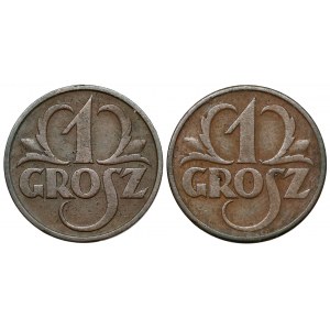 1 grosz 1931 i 1932 (2szt)