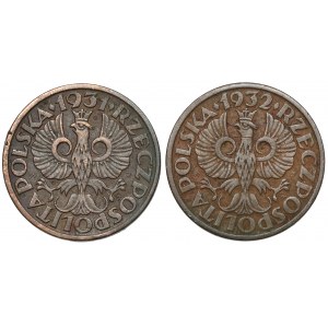 1 grosz 1931 i 1932 (2szt)