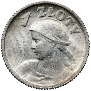 Kobieta i kłosy 1 złoty 1924