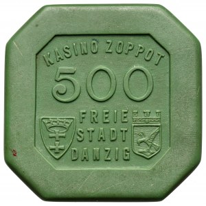 Freie Stadt Danzig, Casino SOPOT (Zoppot) Token - 500 Gulden