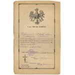 Vitrine mit Orden und Abzeichen der Familie Lebkowski, darunter Ulan Mieczyslaw Lebkowski