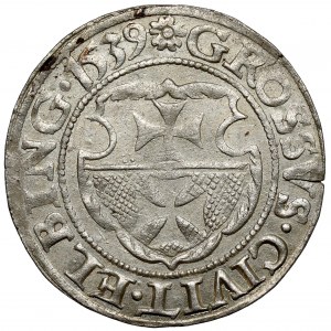 Sigismund I the Old, Penny Elblag 1539 - beautiful