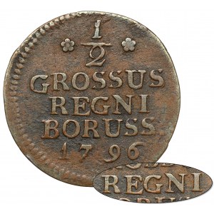 Westpreußen(?), Halbpfennig 1796-B, Breslau - REGNI BORUSS